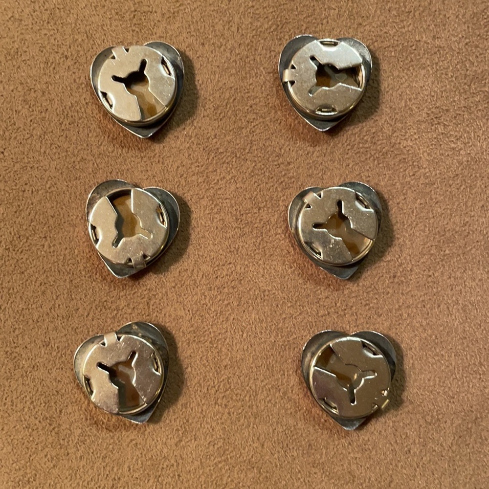 Sterling Silver Button Covers - Picture 4 of 4